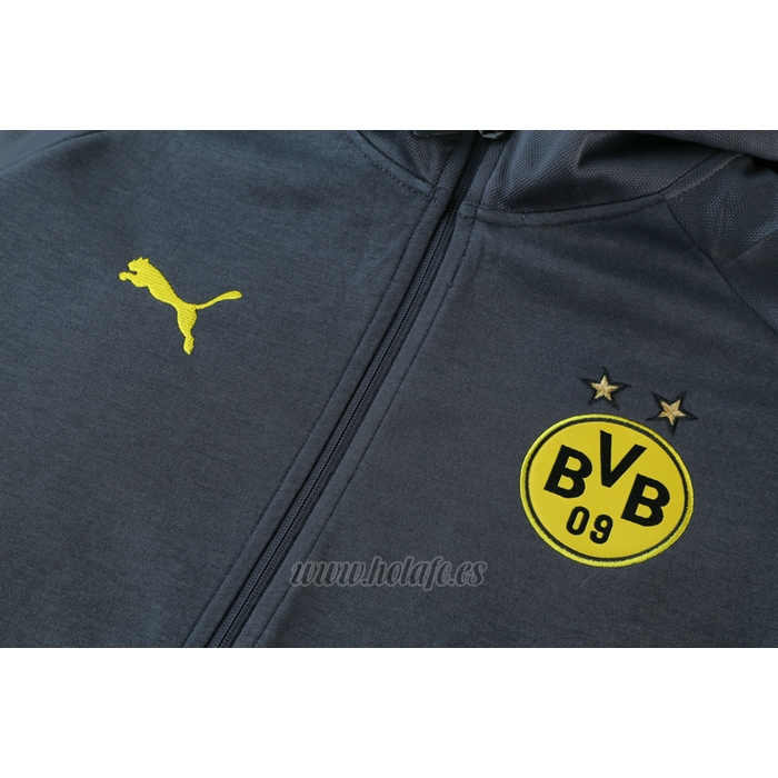Chaqueta con Capucha del Borussia Dortmund 2021-2022 Gris